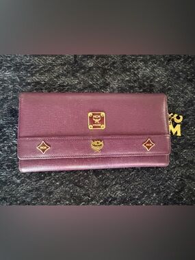 MCM Plum Purple Long Wallet